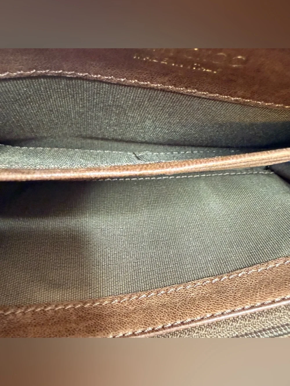 Jimmy Choo Brown Leather Star Stud Zip Around Wallet Italy